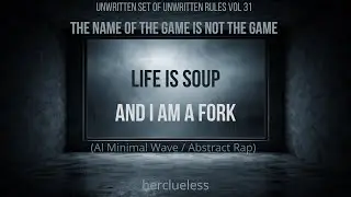 life is soup and i am a fork | herclueless (AI Minimal Wave / Abstract Rap)