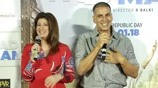 Akshay Kumar & Twinkle Khanna's FUNNY Moments At Padman Song Aaj Se Teri Launch