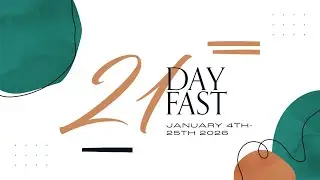 LIVE 7:00 PM Fast Service January 7th