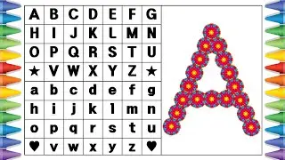 Игры с алфавитом: написание заглавных букв от А до Я (ABCD) для малышей и детей младшего возраста...