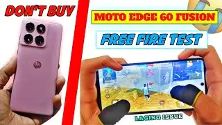 MOTO EDGE 60 FUSION FREE FIRE TEST | Moto edge 60 fusion free fire gameplay + Battery Drain Test.