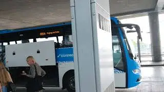 Oslo Gardermoen Airport, Norway (People Wait For Public Bus Outside), Oslo, Norway