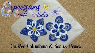 Quilling Columbine Flower from Her Paper Paradise
