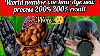 🌎 world number one 😍 only one secret ingredients with in 10 minutes white hair turn black hair 