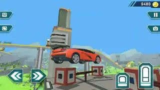 Mega Ramps Galaxy Racer - Mega Stunt Ramp Racing Simulator - Android GamePlay