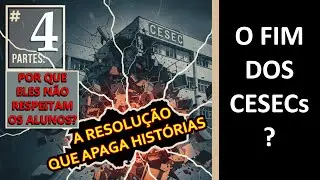 CESEC AMEA&Ccedil;ADO - Aluno faz depoimento e professor reage, contra o desmonte imposto pela SEE-MG