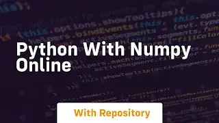 python with numpy online