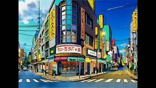 The bustling metropolis of Tokyo, where day and night blend seamlessly #Japan #Tokyo #ai #aivideo