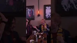 🗽 @EdSheeran and Carles Puyol celebrated Ferm&iacute;n's goal in New York City @Spotify  ▶️