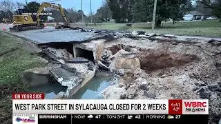 West Park Street in Sylacauga closed for 2 weeks