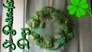 ST. PATRICKS DAY WREATH TUTORIAL *DOLLAR TREE DECO MESH DIY CRAFT*