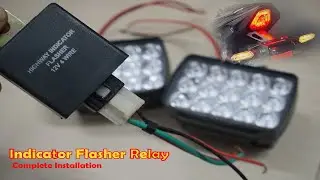 How to install Hazard light flasher in Bikes and Scooters. #Indicator #Blinker #Relay .