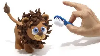 Baby Lion Clay Stop motion cartoon for kids - BabyClay