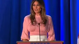 Melania Trump Gives Rare Campaign Speech