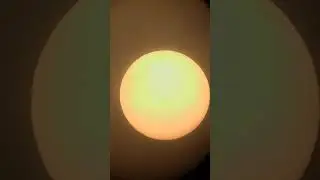 Sun through telescope
