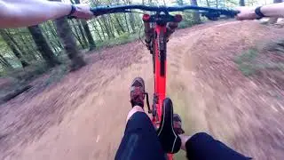 FIRST TRY GIMBAL! Hometrail riding-GOPRO-Downhill