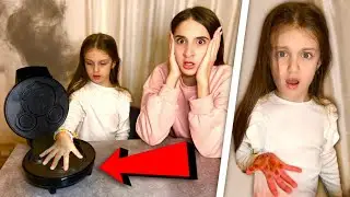 LUDOVICA SI FA MALE e SI BRUCIA LA MANO Mentre CUCINA i PANCAKE 🥞