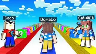 1 SAAT ŞANS BLOĞU YARIŞINI TROLLÜYORUM! - Minecraft