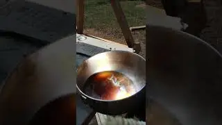 Cooking Noodles with my Solar Death ray #cooking #ramen #experiment