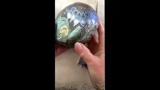 Lotus Meditation Rock by artist Julie Ann Stricklin www.JulieAnnStricklinRocks.weebly.com