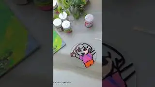 Glass on Dora painting 🎨 #paintings #glasspainting #millioncolors