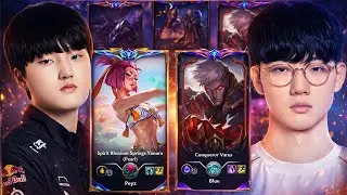 When BLG Viper vs T1 Peyz - Varus vs Yunara Korean Server