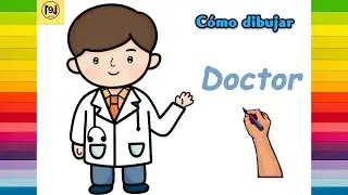 Cómo dibujar un niño doctor fácil paso a paso | No.9 ARTES