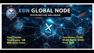 🌐 XON Global Node Token Distribution | Earn XONG 10 Years | Pancakeswap | Ambassador Program!