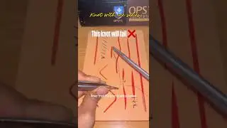 Granny&rsquo;s knot❌|| knot with me day 3 || #surgeon #surgery #skills #clinic
