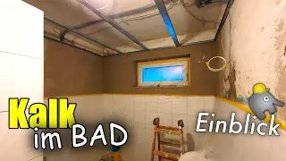 Kalkputz im Bad | Kurzer Einblick auf die Baustelle | 2023