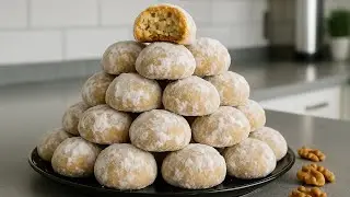 Iubesc aceasta reteta de fursecuri fragede cu multa nucă 😋 | Fara praf de copt s&iacute; fara oua 😋
