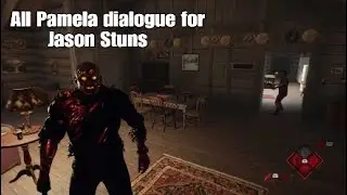 Friday the 13th game All Pamela dialogue for Jason Stuns + Throwing Savini