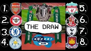 Carabao Cup DRAW on Soccer AM || quartre final 2021