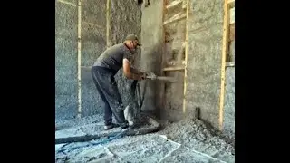 Ekovatos užputimas &scaron;lapiu būdu.
