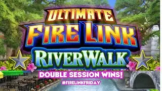 Ultimate Fire Link Riverwalk🔥DOUBLE WINNING SESSIONS! 🤑 We Cashed Out & Ran!🏃&zwj;♀️🏃&zwj;♂️#firelinkfriday
