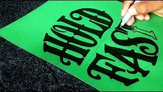 How To Make Typogaphy Art And Design || Hold Fast Typography by Handwriting Process ||