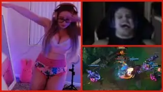 Tyler1 And His Teammates Die From Laughter At Trick2g'sMalphiter|Pink_sparkles Is Dancing|LoL
