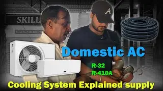 Domestic AC Cooling System Explained | R-32 & R-410A Gas Working Full Guide #DomesticAC