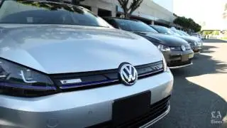 Charles Fleming takes a short drive in VW's electric car -- the e-Golf.