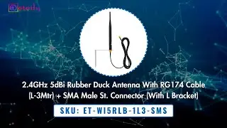 2.4GHz 5dBi Rubber Duck Antenna | L-Bracket Mount Explained #wifiantenna #5dbiantenna #antenna