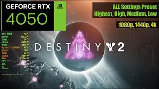 Destiny 2 RTX 4050 Test All Settings 1080p 1440p 4k (Ryzen 7 7840HS | HP Victus 16)