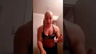 Bald & Bad Girl HeadShave Series - Sporty girl self razor headshave