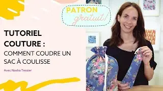 | PATRON GRATUIT |  Tutoriel couture : Comment faire un sac à coulisse