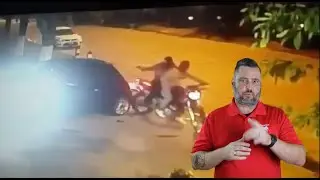 Argentinian Driver Uses Car To Escape Ambush