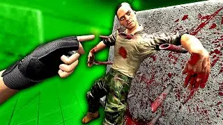 PINNING Ragdolls to a SPIKE Wall - Hard Bullet VR Gameplay
