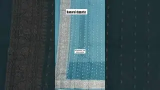 Pure silver zari Banarsi pure chiffon dupatta #dupatta #chiffon #shorts