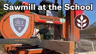 Sawmill at the School | Making local lumber for shop class