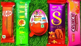 Satisfying video Asmr lollipops candy and chocolate unboxing video Asmr opening video candy cutting