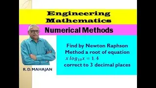 Newton Raphson Method Example-5 I Numerical Methods