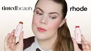 Rhode Pocket Blush DUPE! Tinted Beauty Creamy Blush Sticks Review, Demo & Wear Test